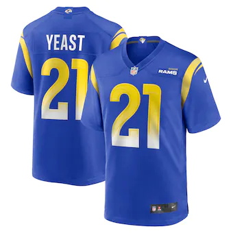 mens nike russ yeast royal los angeles rams game player jer